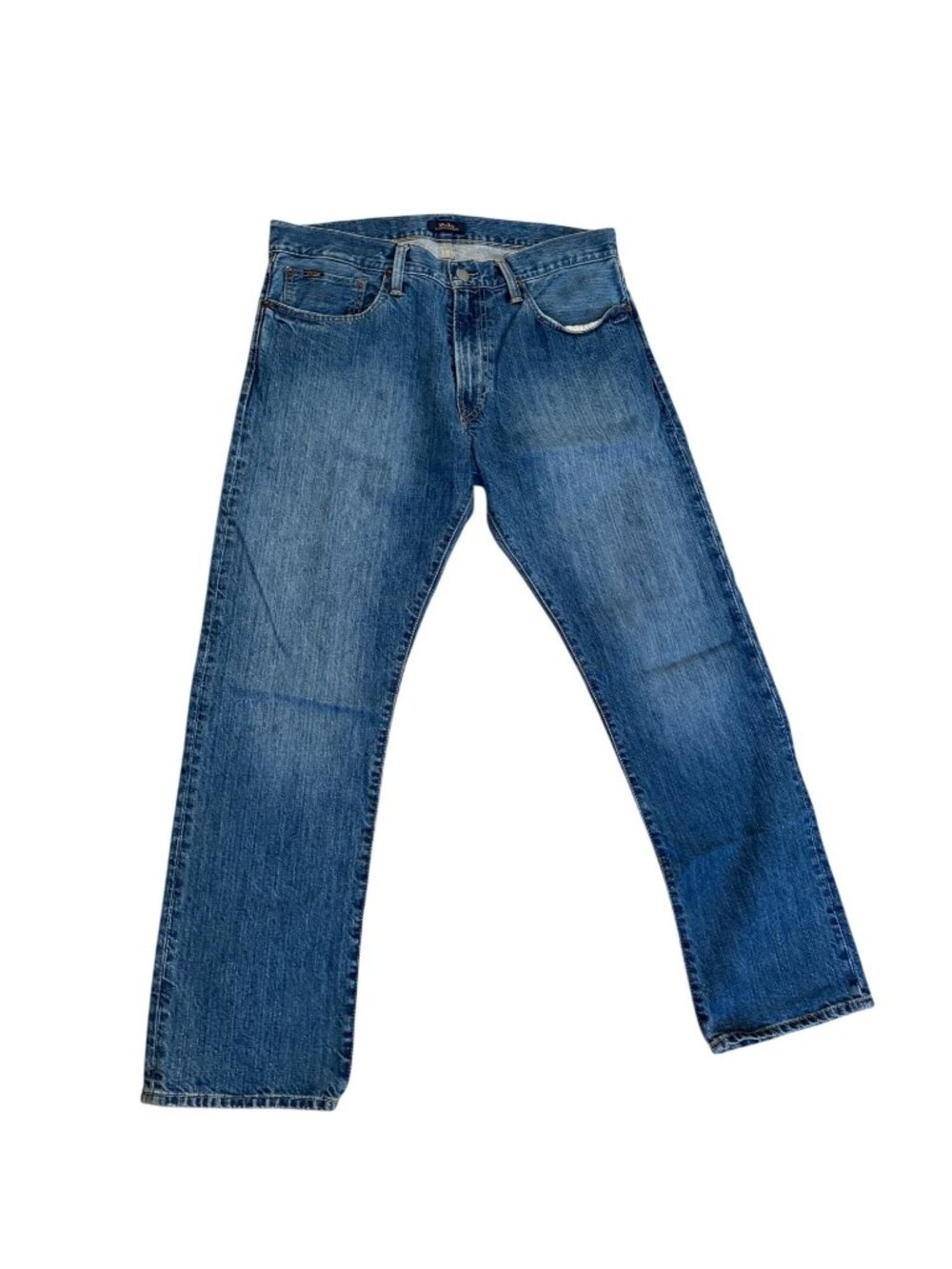 Polo Ralph Lauren Mens Hampton Relaxed Straight Jeans 32x30 Blue Denim